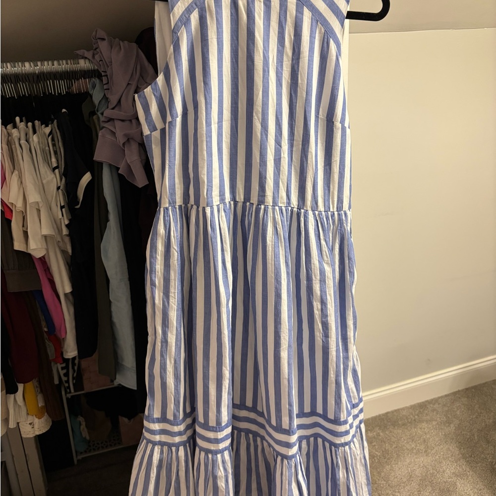Blue and White Striped Jcrew Dress